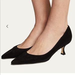 Manolo Blahnik Suede Pump